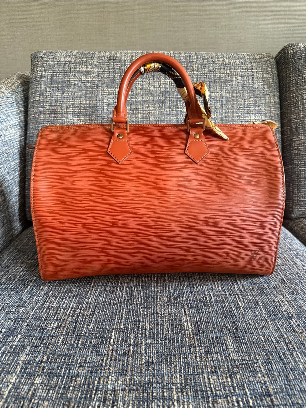 Louis Vuitton Epi Speedy in Burnt Orange